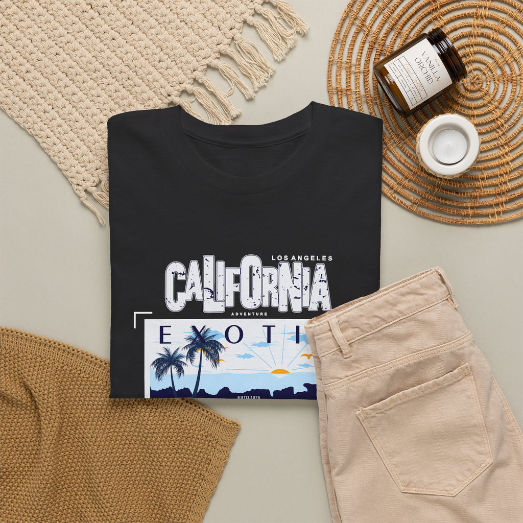 California Beach T-Shirt – Sunset Coastal Graphic Tee