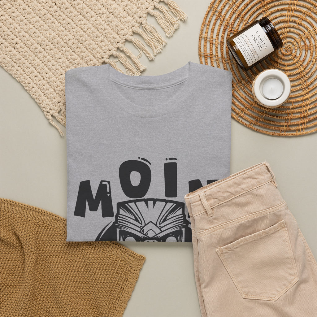 “MOIN” Tiki Mask T-Shirt – Tropical Streetwear Graphic Tee