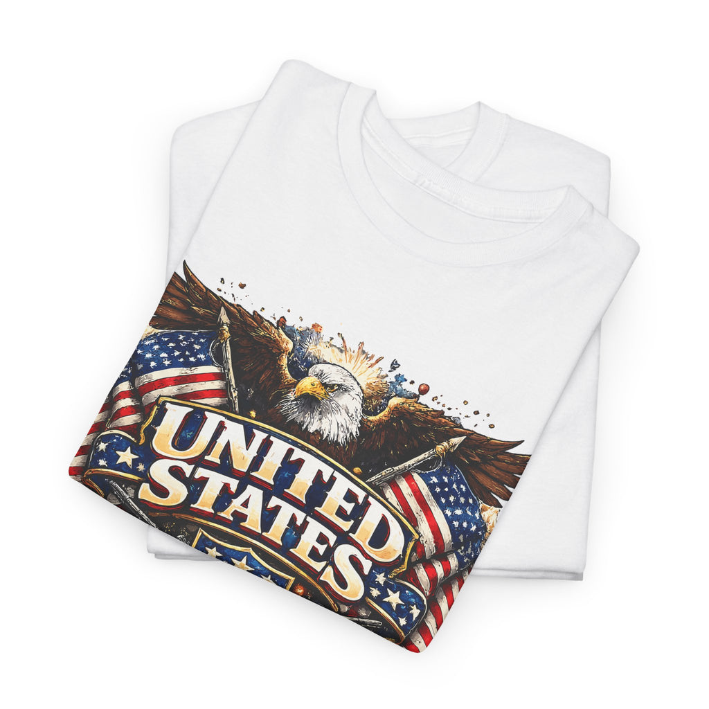 Patriotic USA T-Shirt – American Eagle & US Flag Graphic Tee
