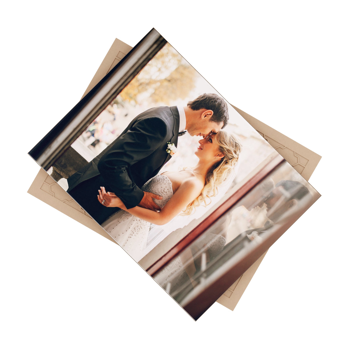 Personalized Wedding Photo Ceramic Tile 6" × 8" | Custom Couple Picture Tile | Wedding Keepsake Gift | Anniversary Home Decor