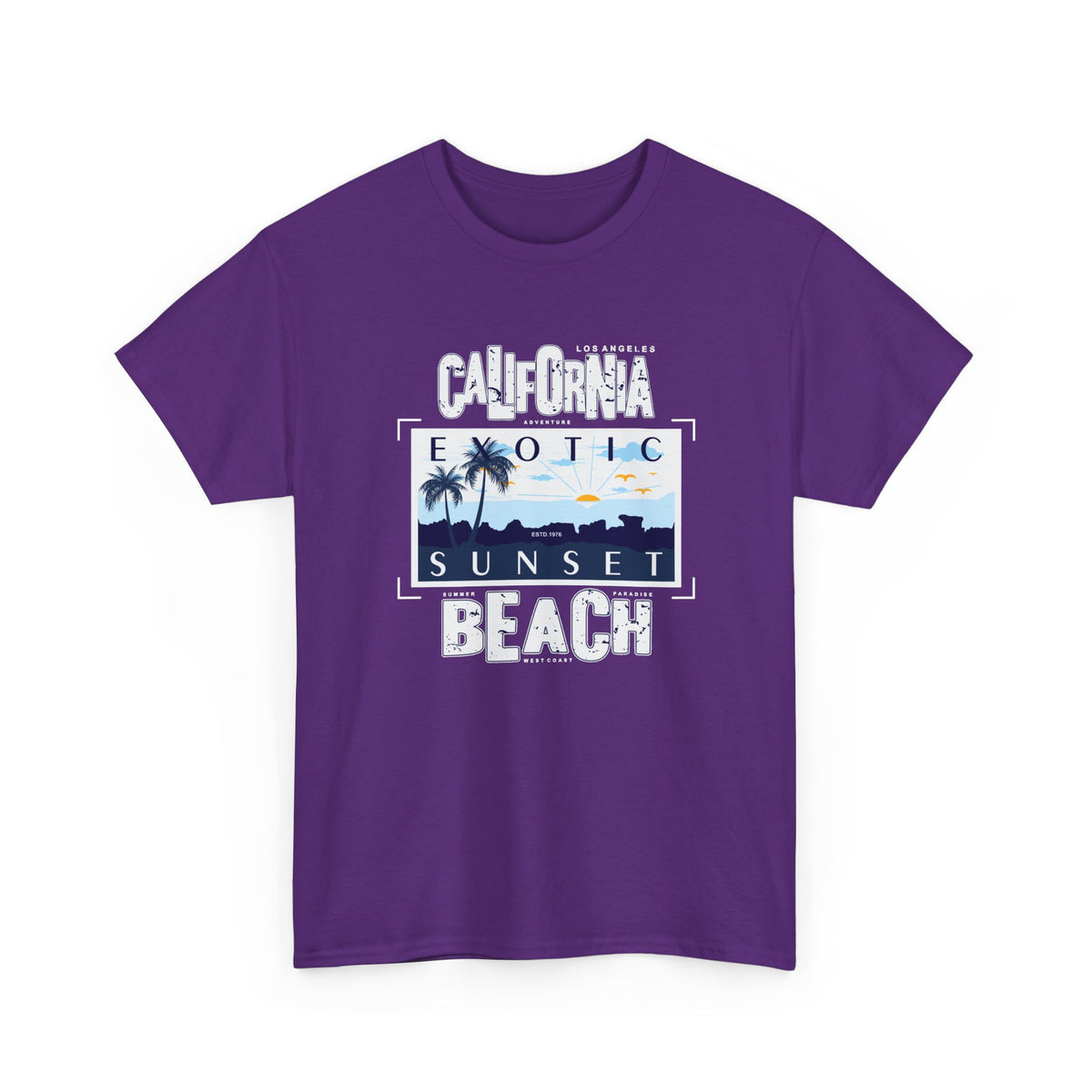 California Beach T-Shirt – Sunset Coastal Graphic Tee