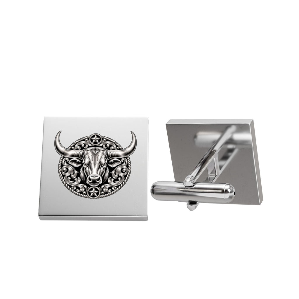 Longhorn Cufflinks – Texas Western Cufflinks for Men