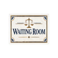 Waiting Room Sign – Elegant Ceramic Plaque for Law Office & Attorney Office - SE8