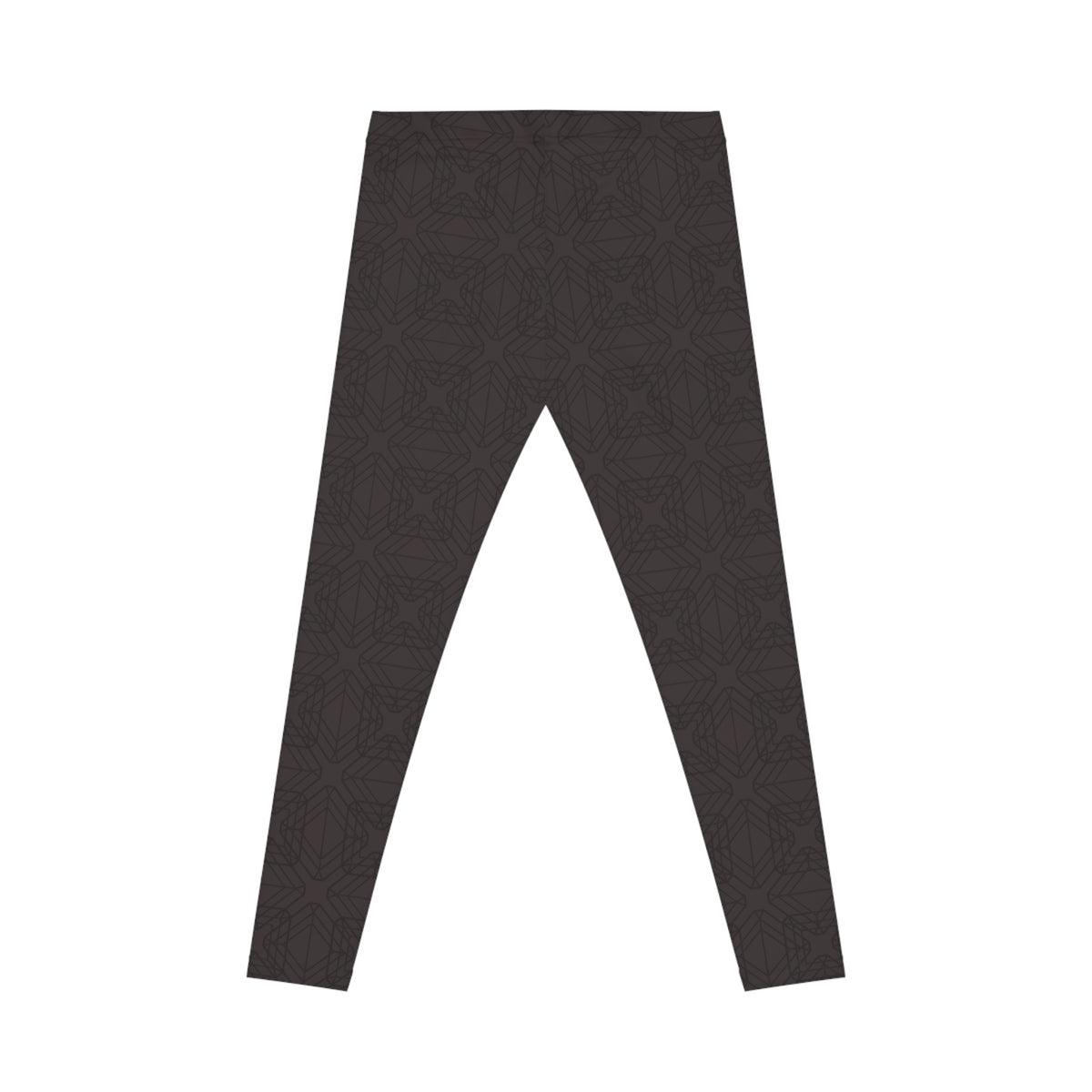 Black Geometric Leggings – Minimal Dark Pattern