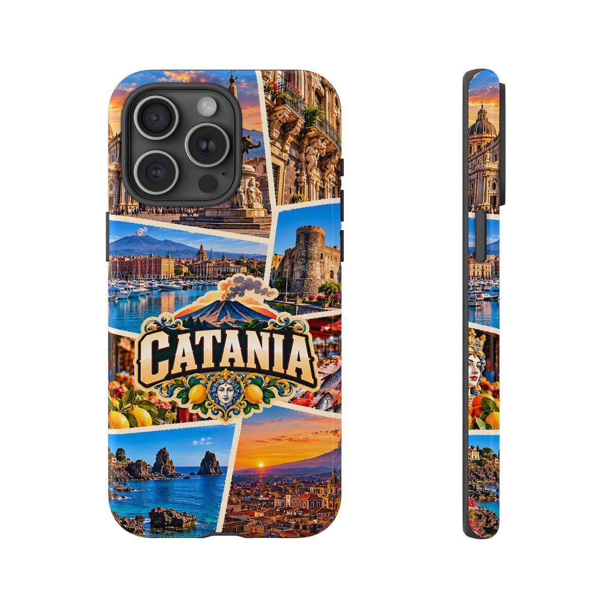 Catania Sicily Tough Phone Case – Italian Travel Collage