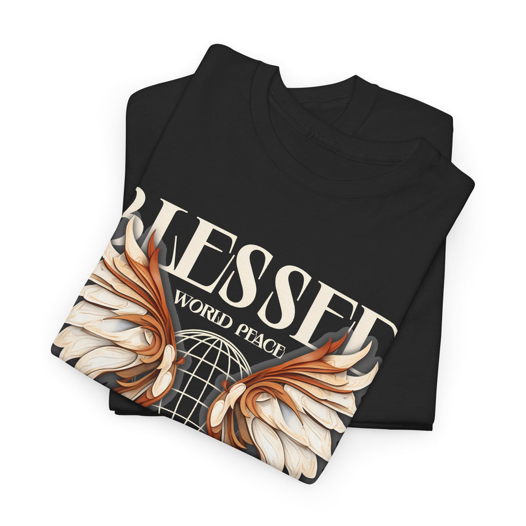 Blessed World Peace T-Shirt – Faith & Peace Streetwear Graphic Tee