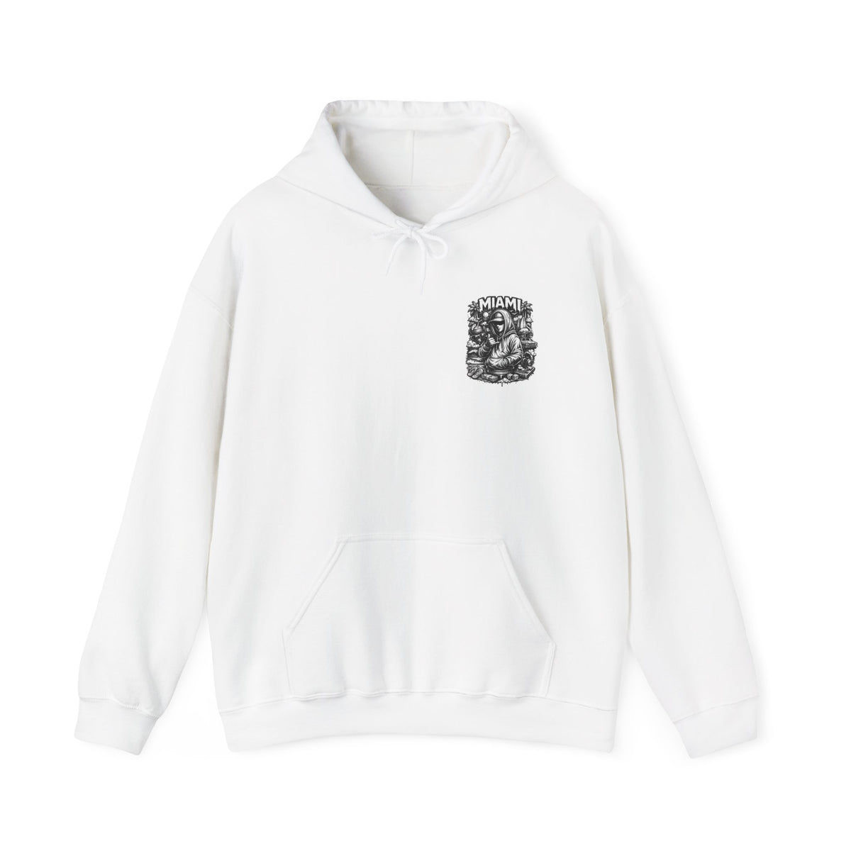 Miami Hoodie Streetwear Graphic Sweatshirt Urban Style Pullover Hip Hop Hoodie Gift for Men