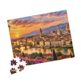 Florence Italy Puzzle – Tuscany Sunset Jigsaw Puzzle — Scenic Italy Travel Puzzle (110/252/520/1014 pcs)