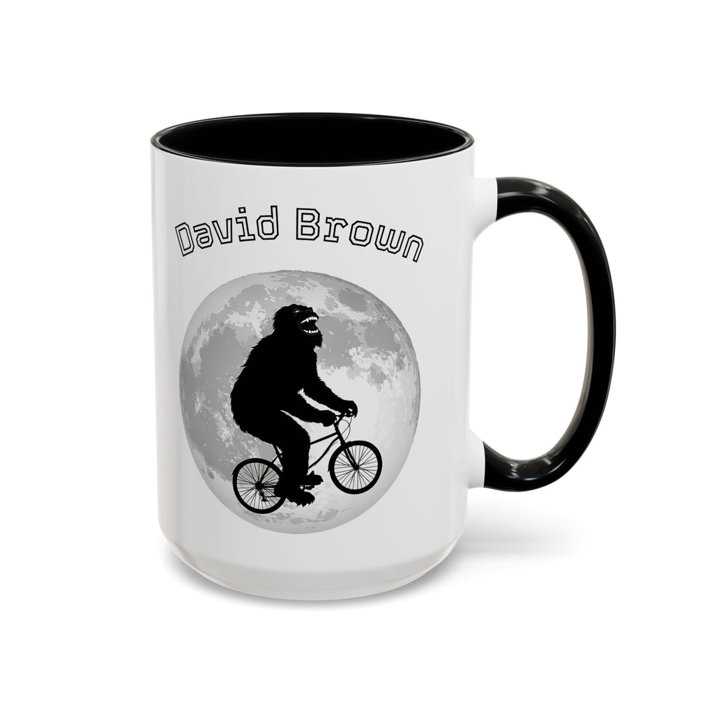 Personalized Bigfoot Mug with Name – Funny Sasquatch Bicycle Gift
