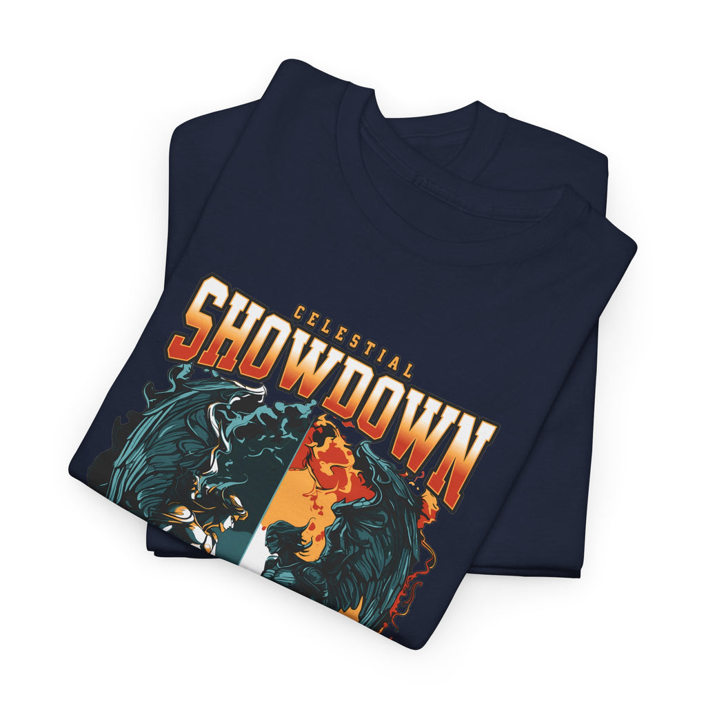 Angel vs. Demon T-Shirt – Dark Fantasy Celestial Battle Graphic Tee