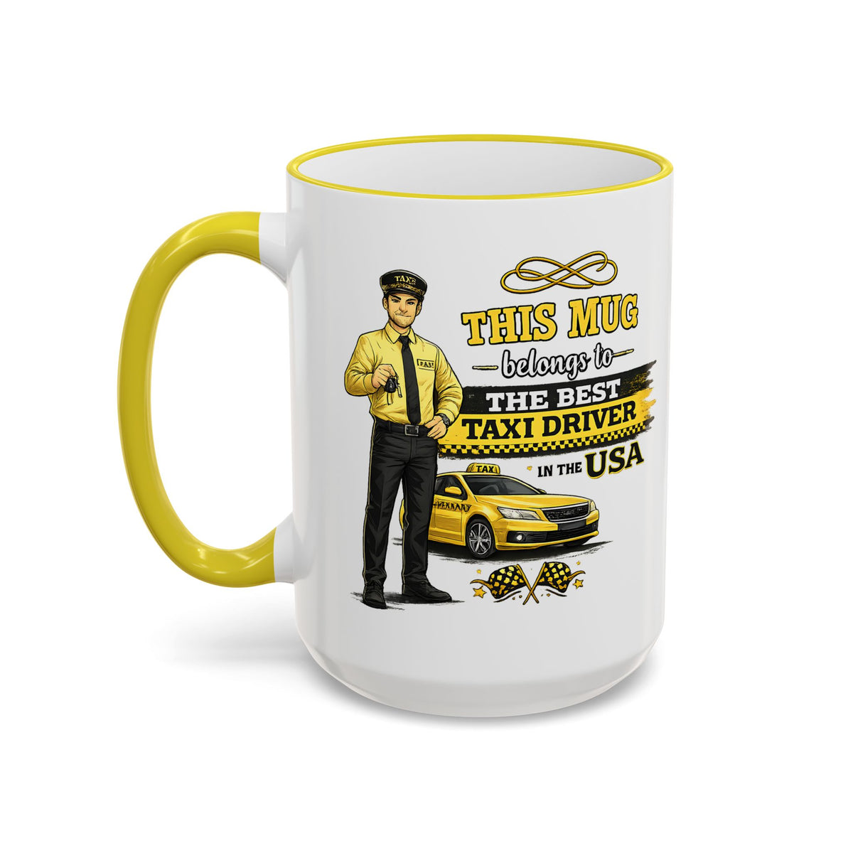 Best Taxi Driver Mug This Mug Belongs To The Best Taxi Driver in the USA, Cab Driver Coffee Mug Gift
