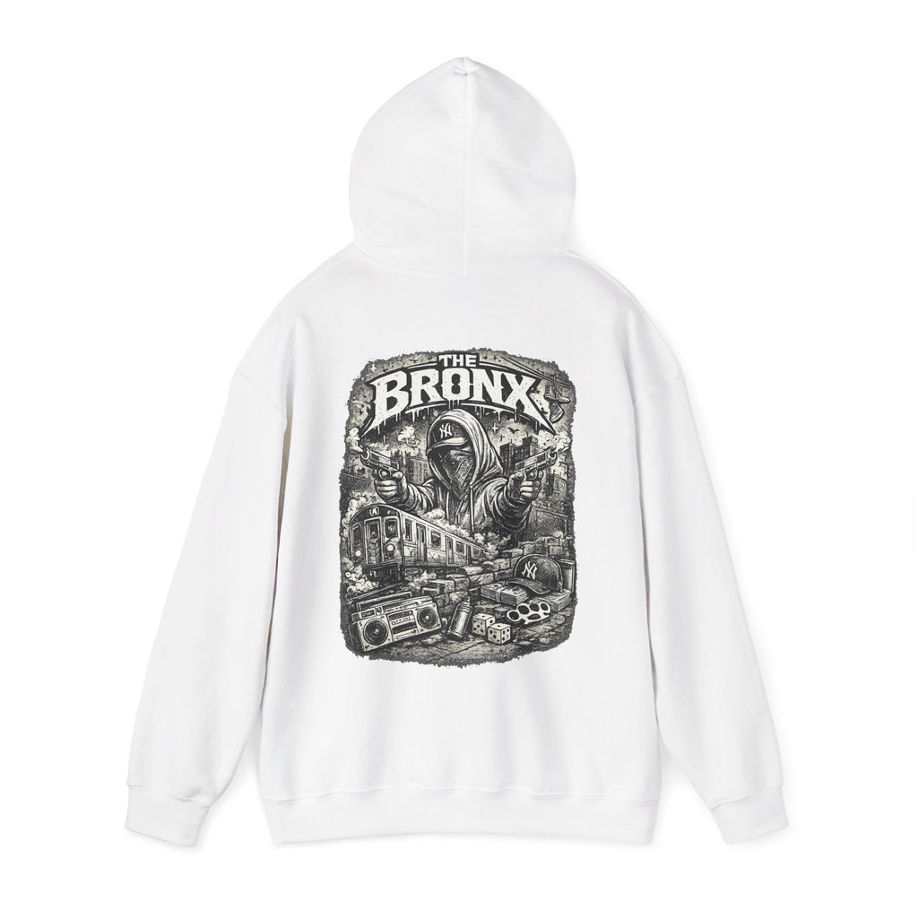 Bronx Street Art Hoodie Urban Graffiti Train & Boombox Pullover