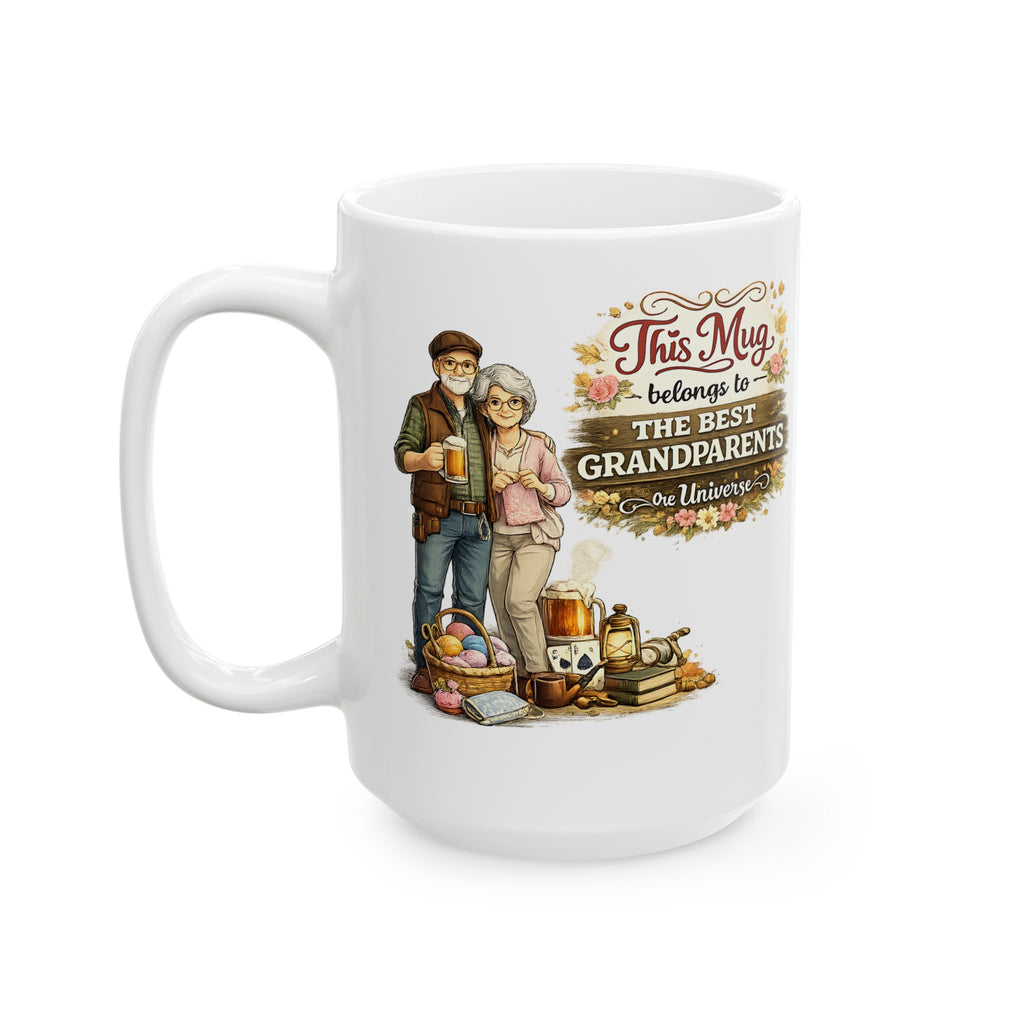 Best Grandparents Mug This Mug Belongs To The Best Grandparents in the Universe, Grandparents Coffee Mug Gift