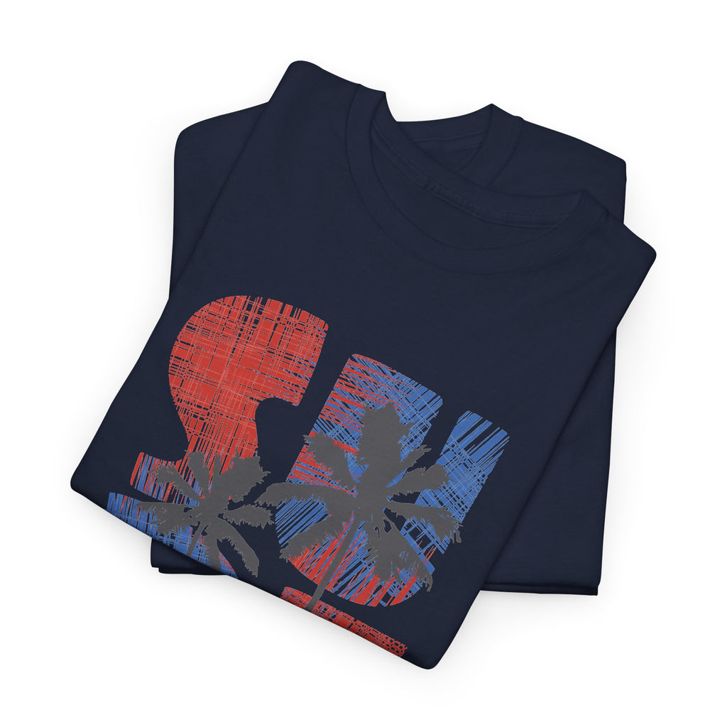 California Surf T-Shirt – Retro Surfboard & Palm Trees Graphic Tee