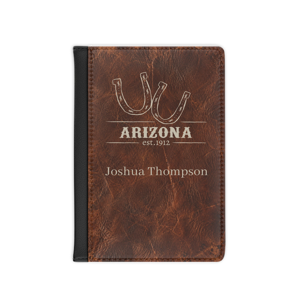 Personalized Arizona Passport Cover with Name – RFID Blocking Travel Passport Holder