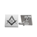 Personalized Masonic Cufflinks – Custom Initial Freemason Design