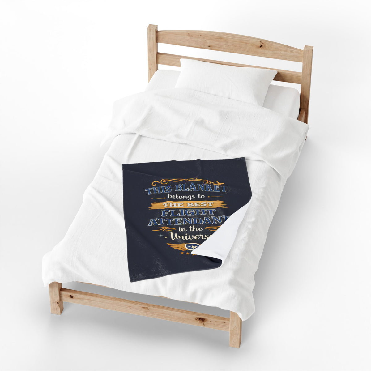 Best Flight Attendant Blanket  Gift for Flight Attendant  Cabin Crew Appreciation Gift  Aviation Throw Blanket