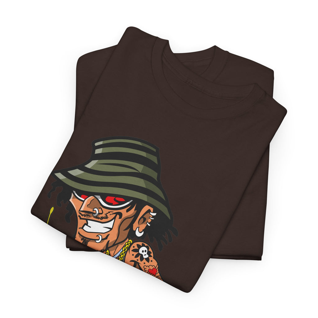 Drummer T-Shirt – Funny Cartoon Rock & Music Graphic Tee