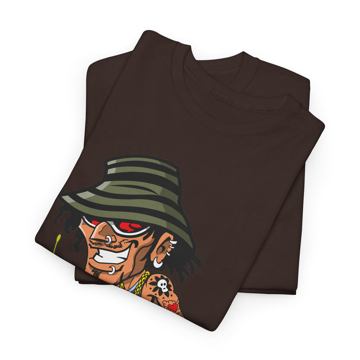 Drummer T-Shirt – Funny Cartoon Rock & Music Graphic Tee
