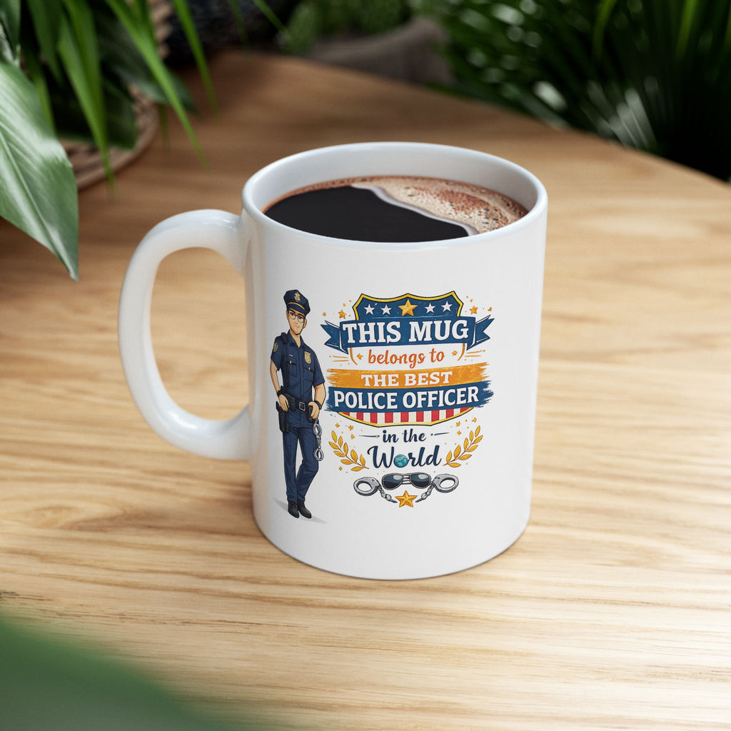 Best Police Officer Mug This Mug Belongs To The Best Police Officer in The World, Police Gift Coffee Mug