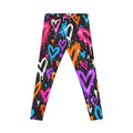 Graffiti Heart Leggings – Colorful Street Art Print