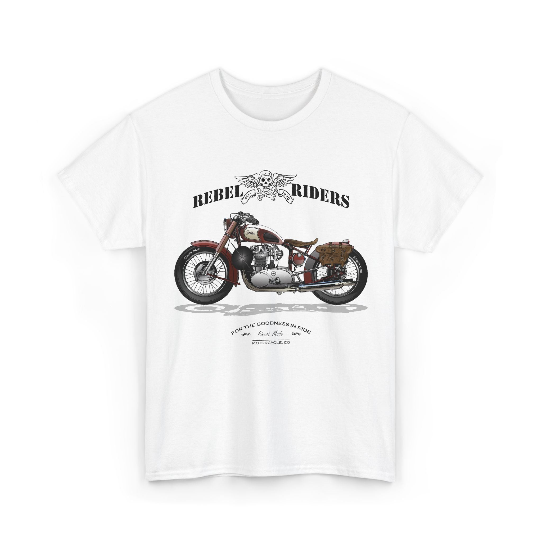 Vintage Motorcycle Tee – "Rebel Riders" Classic Bike Graphic – Bamerix