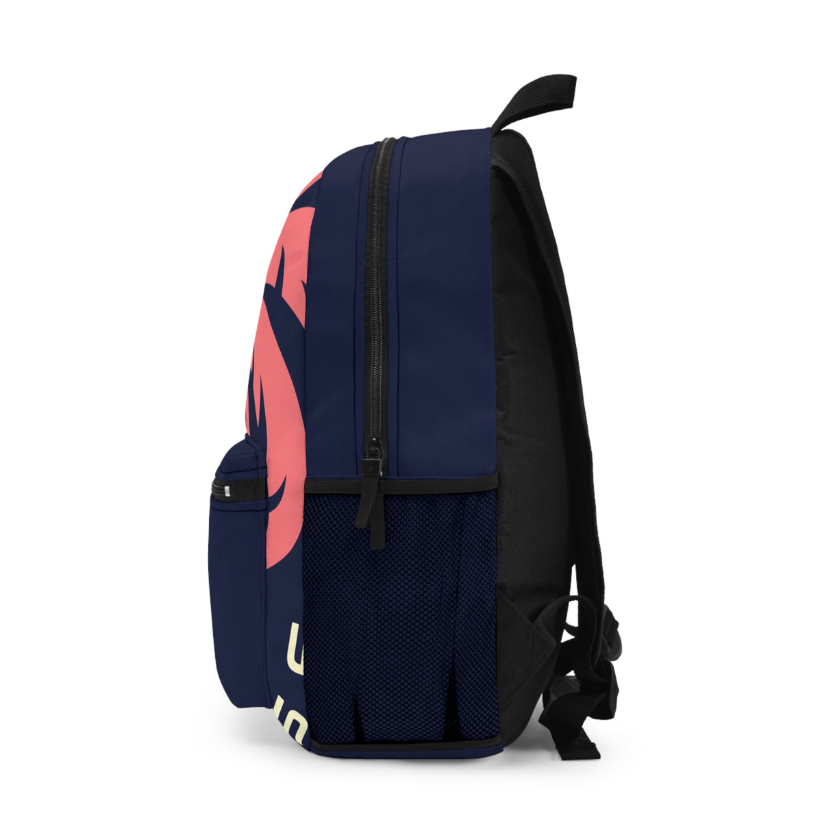 Tropical Paradise Backpack – Palm Tree Navy & Coral Design