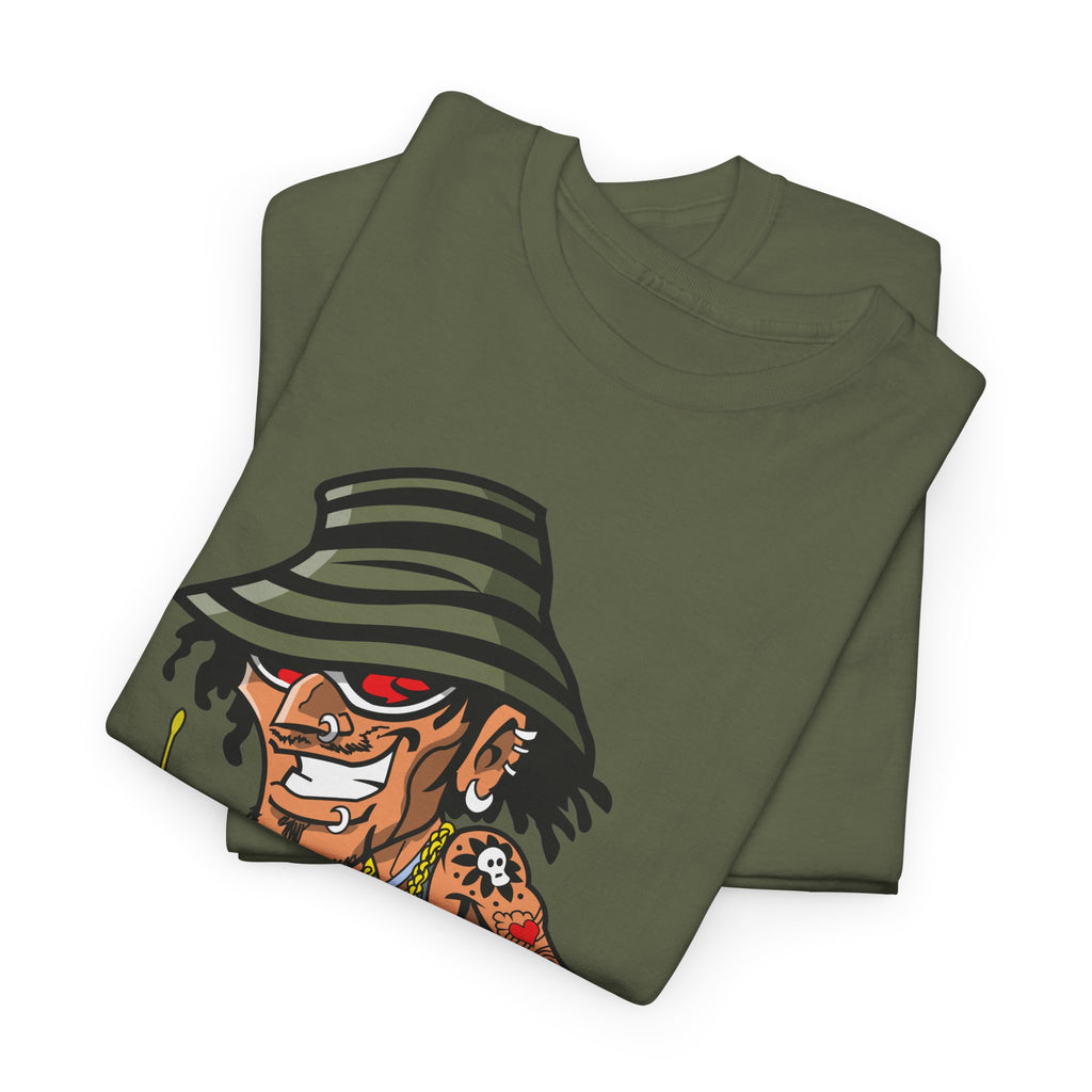 Drummer T-Shirt – Funny Cartoon Rock & Music Graphic Tee