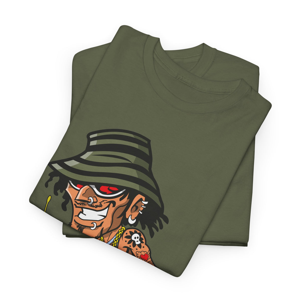 Drummer T-Shirt – Funny Cartoon Rock & Music Graphic Tee