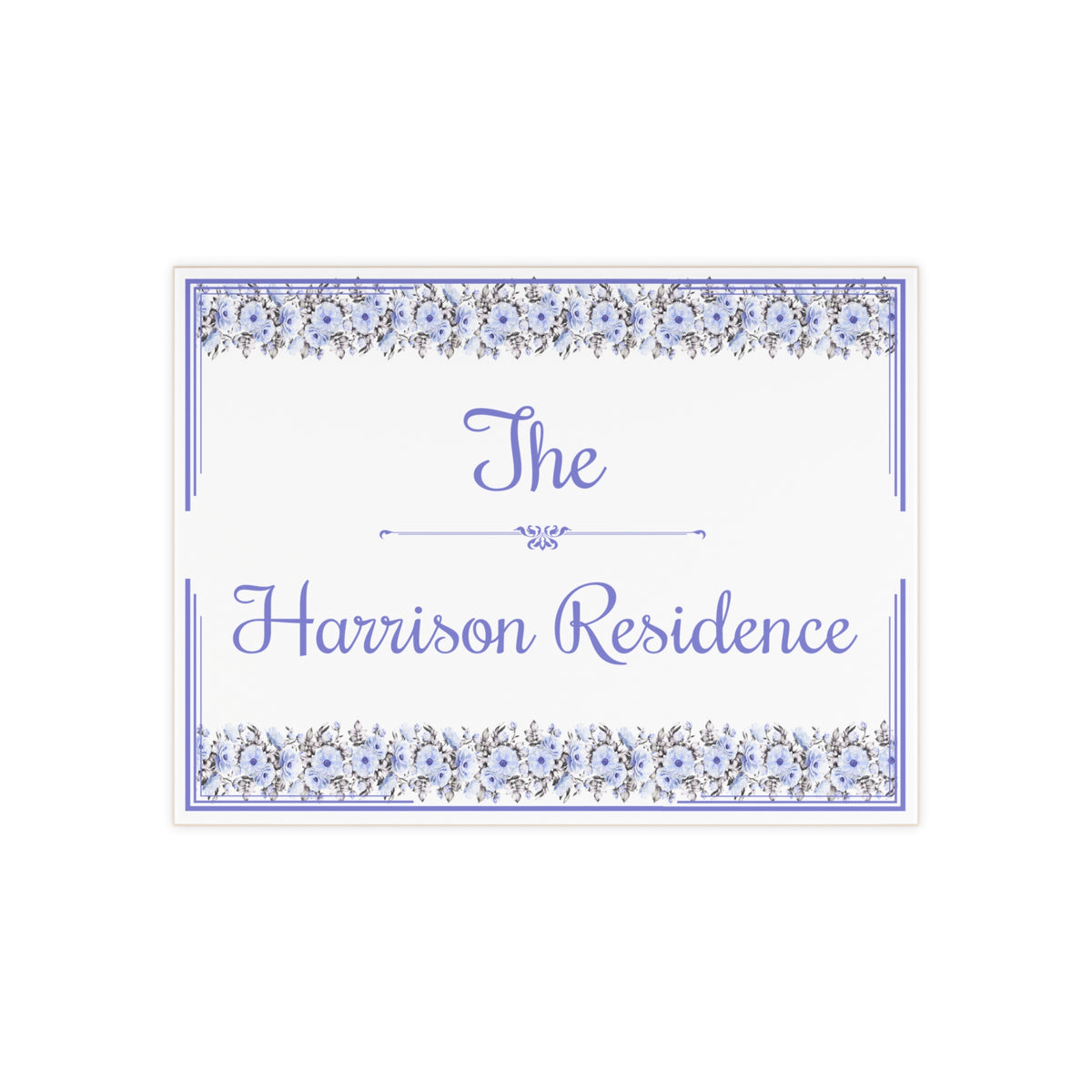 Personalized Family Name Ceramic Plaque – S25