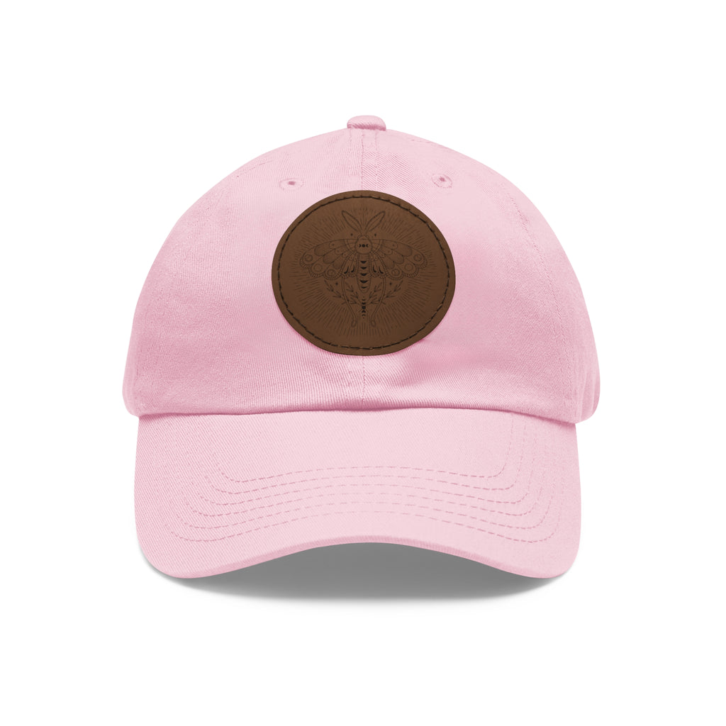 Bee Leather Patch Dad Hat – Cute Nature & Honey Bee Baseball Cap