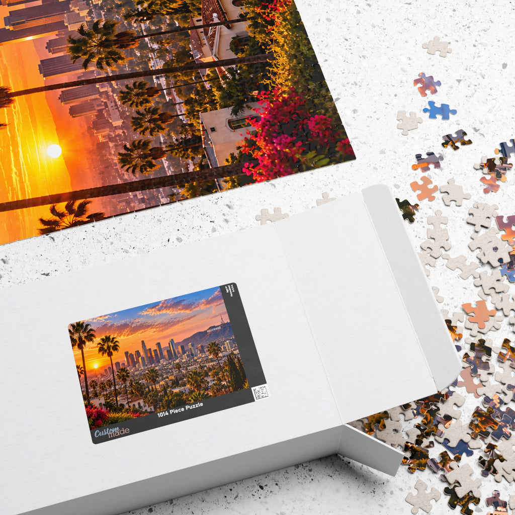 Los Angeles Puzzle – Hollywood & California Skyline Jigsaw Puzzle (110, 252, 520, 1014-piece)