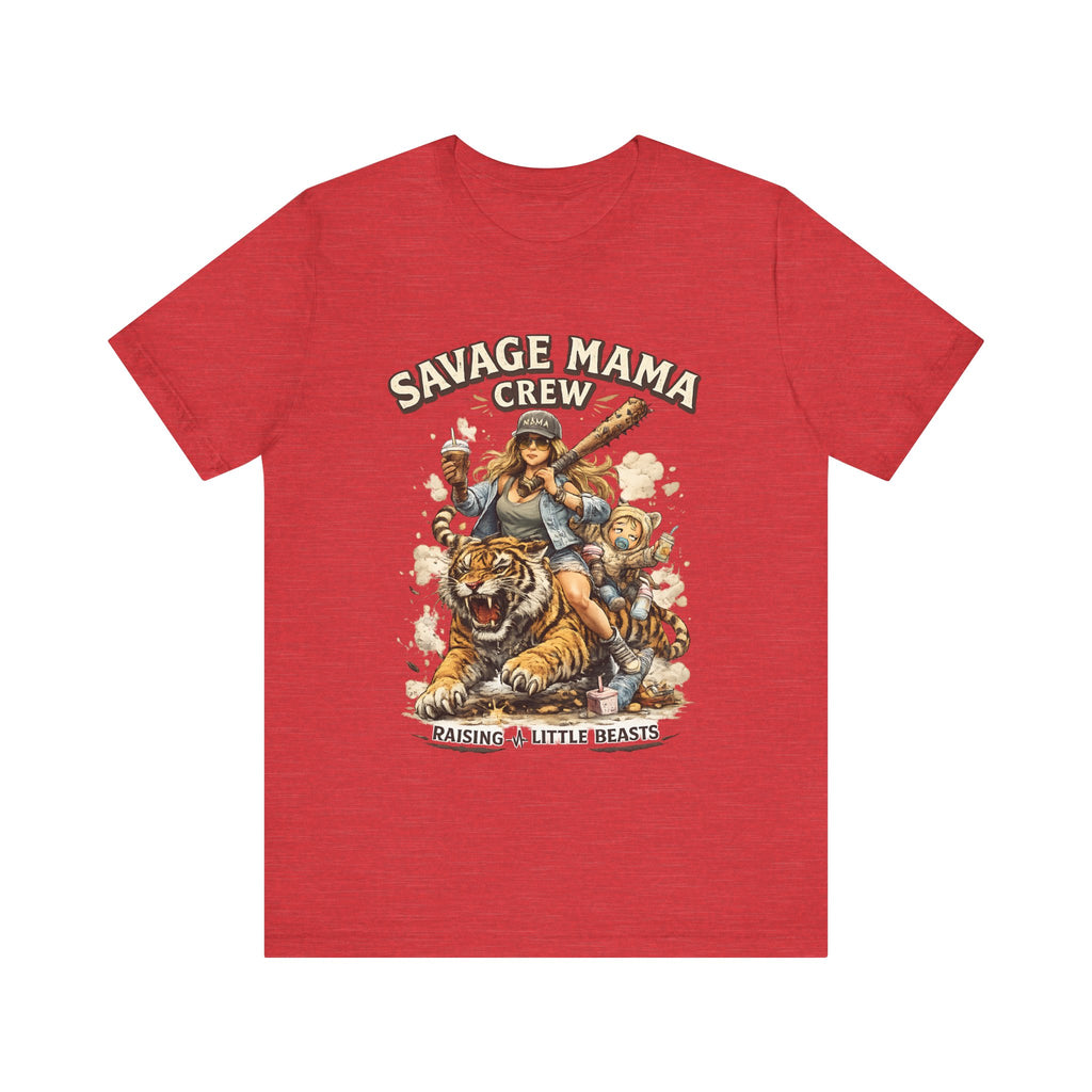 Savage Mama Crew Shirt  Funny Mom T Shirt, Strong Mom Graphic Tee, Cool Mom Life Gift