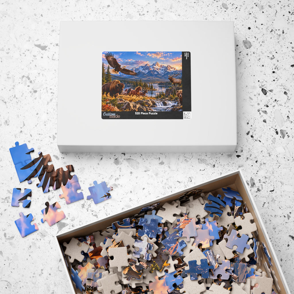 American Wildlife Puzzle – Mountain Wilderness Jigsaw Puzzle (110, 252, 520, 1014-piece)