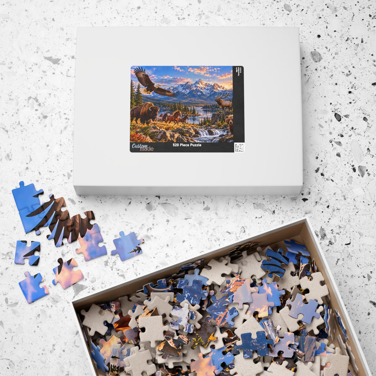 American Wildlife Puzzle – Mountain Wilderness Jigsaw Puzzle (110, 252, 520, 1014-piece)