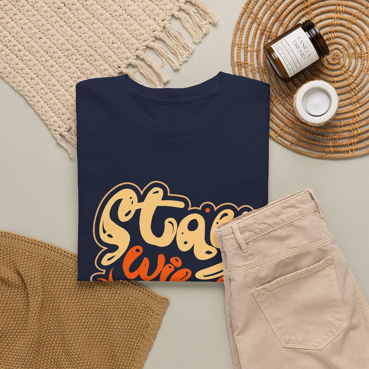 “Stay Wild and Free” T-Shirt – Boho Nature Graphic Tee