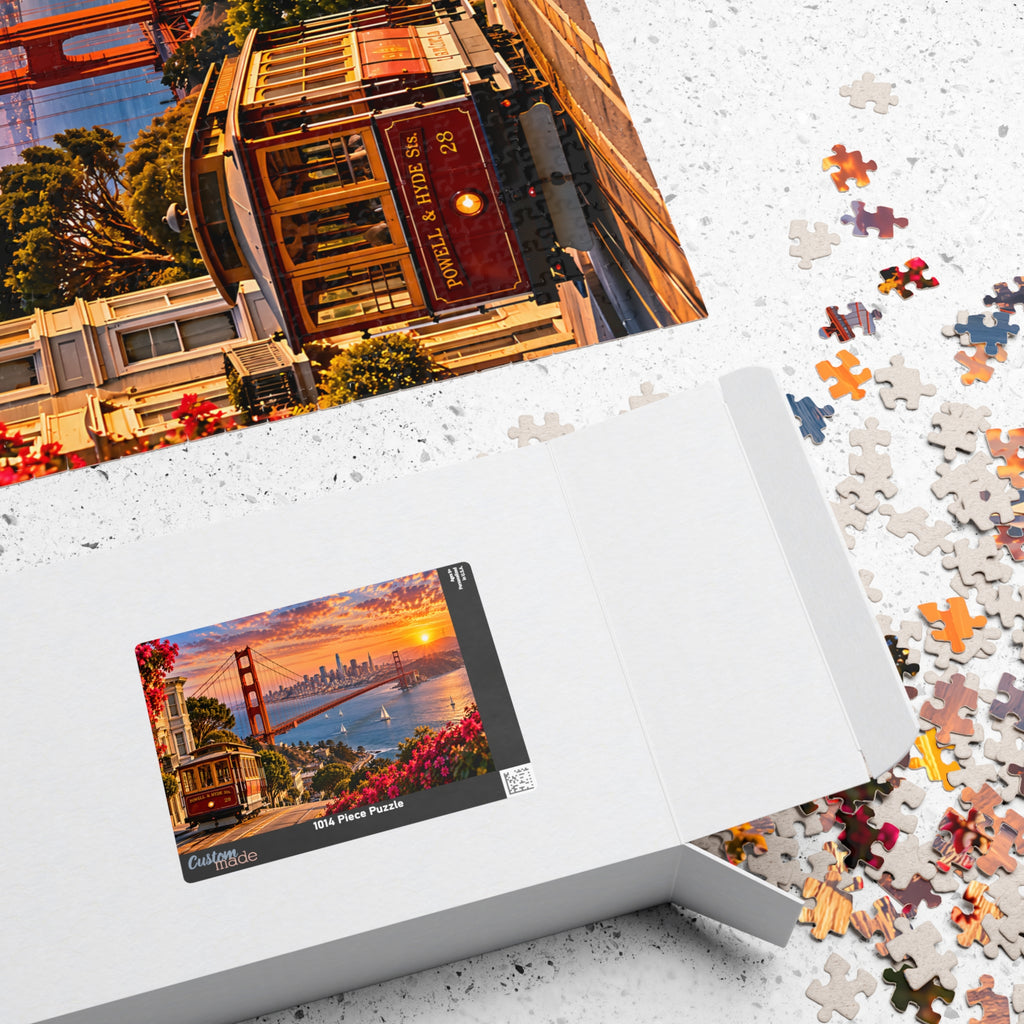 San Francisco Puzzle – Golden Gate Bridge Jigsaw Puzzle (110, 252, 520, 1014-piece)