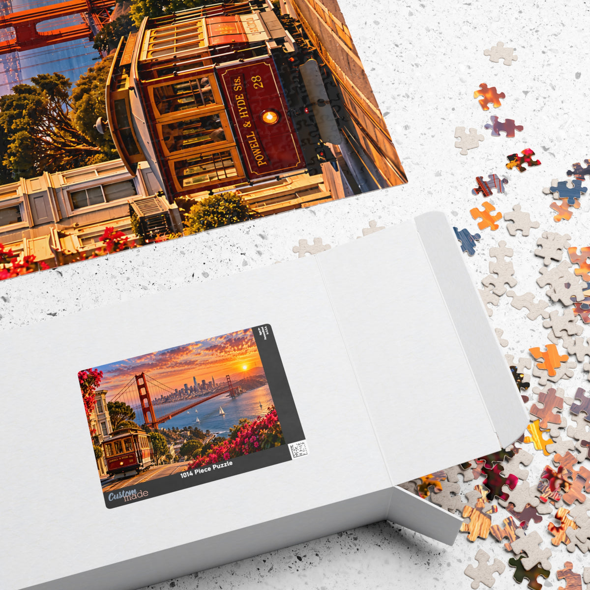 San Francisco Puzzle – Golden Gate Bridge Jigsaw Puzzle (110, 252, 520, 1014-piece)