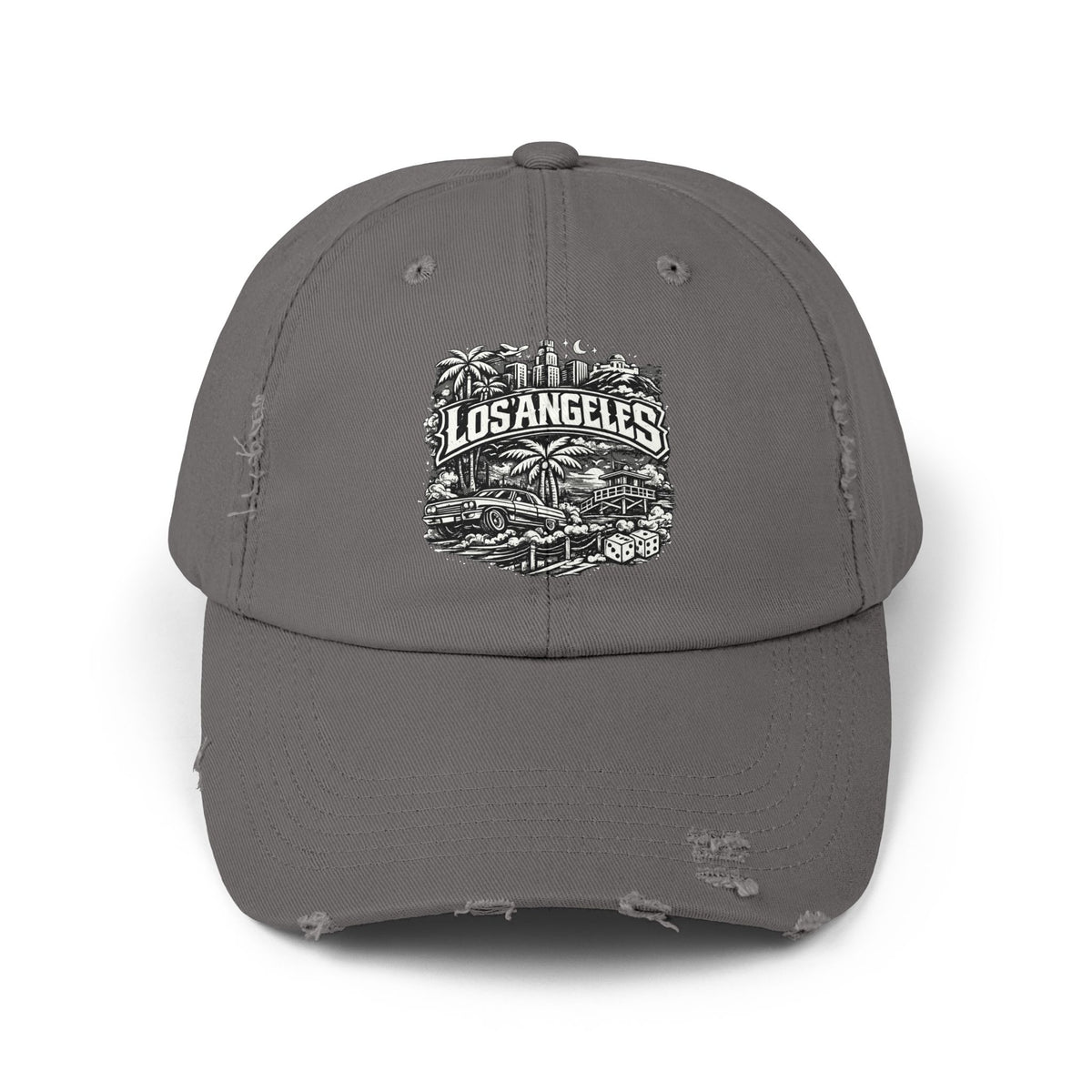 Los Angeles Distressed Cap – Vintage California Graphic Baseball Hat