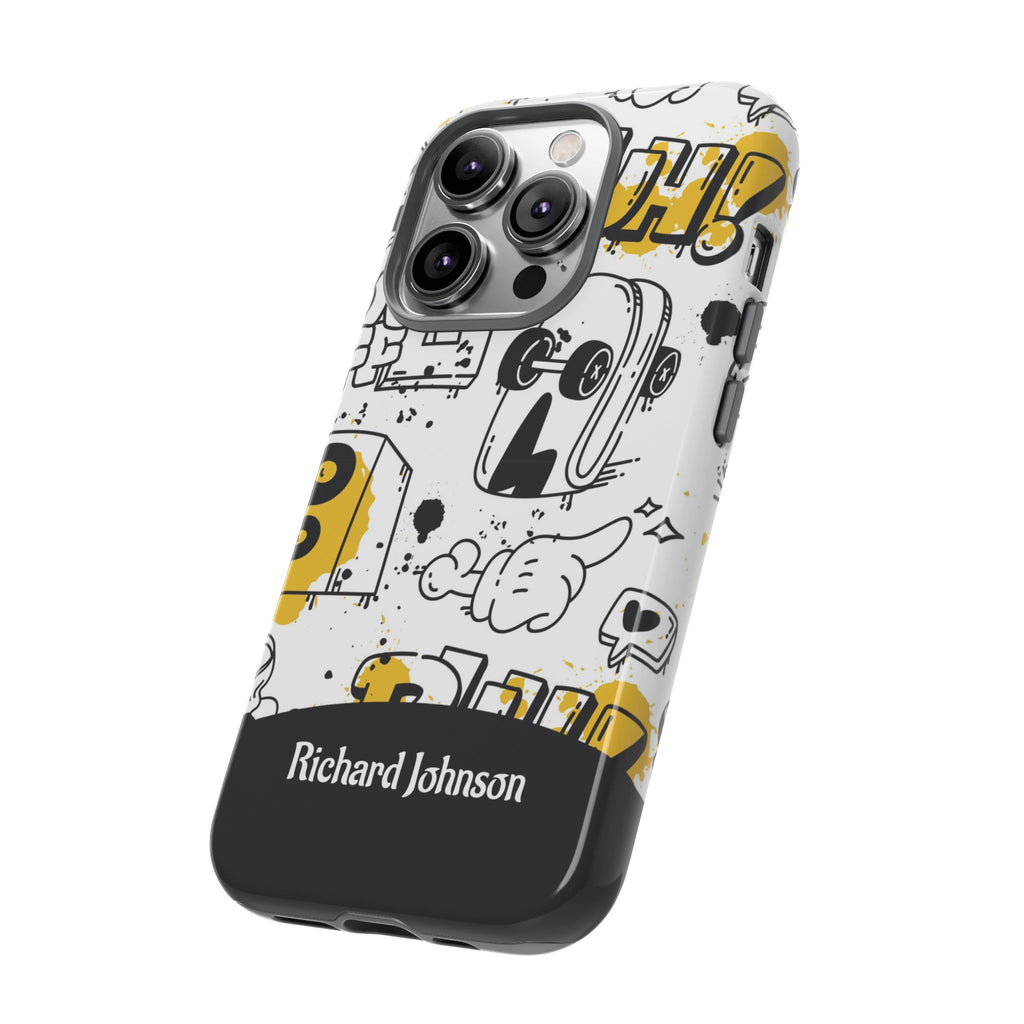 Personalized Graffiti Phone Case with Name – Urban Doodle Tough Case