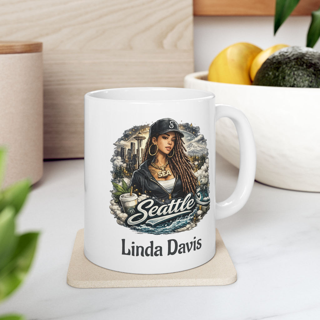 Personalized Seattle Mug with Name – Seattle Washington Gift