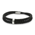 Personalized Leather Bracelet – Custom Engraved Bead