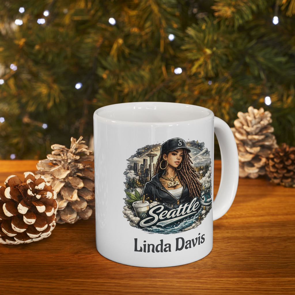 Personalized Seattle Mug with Name – Seattle Washington Gift
