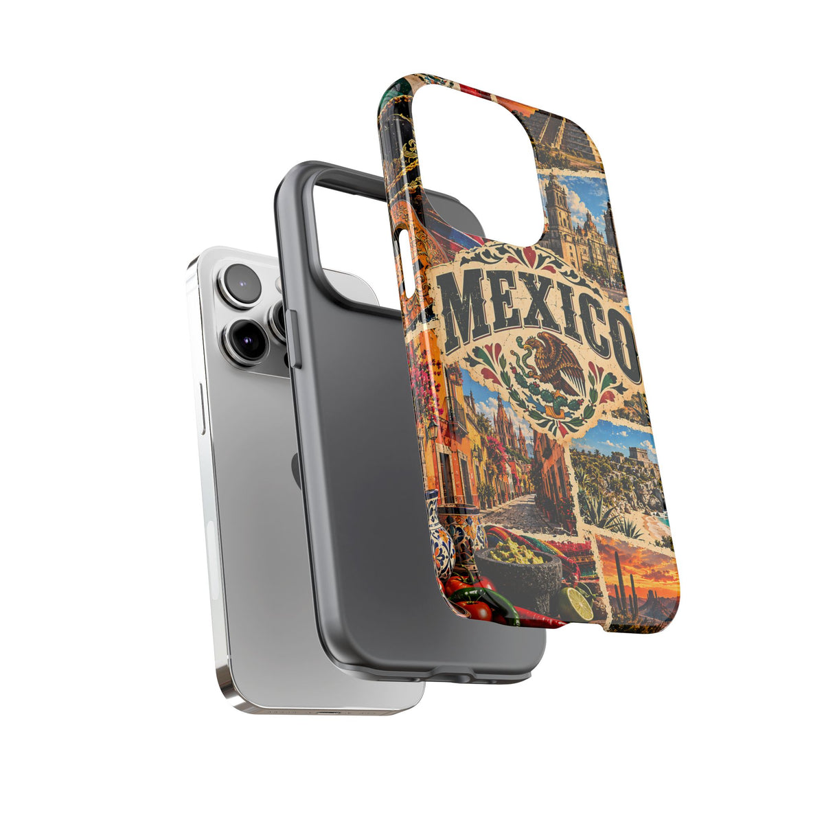 Mexico Travel Collage Tough Phone Case – Vintage Mexican Design