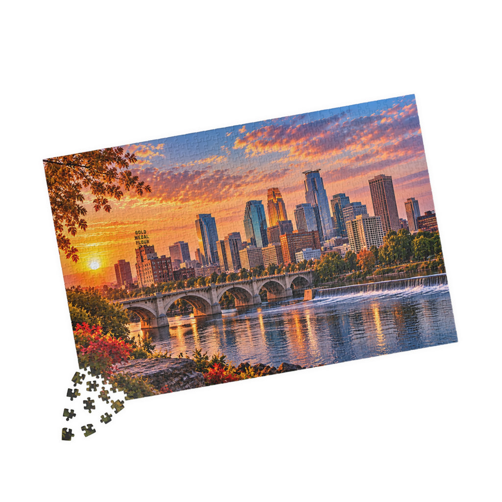 Minneapolis Minnesota Puzzle – City Skyline Jigsaw Puzzle (110, 252, 520, 1014-piece)
