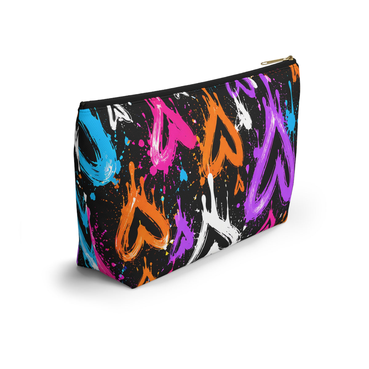 Graffiti Heart Pouch – Colorful Street Art Print