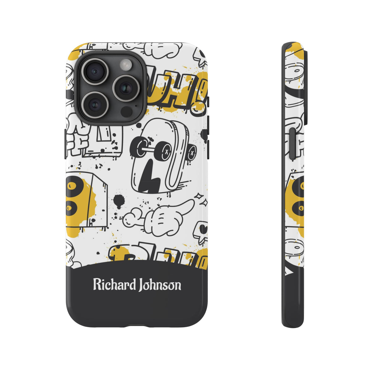 Personalized Graffiti Phone Case with Name – Urban Doodle Tough Case
