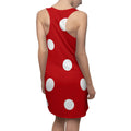 Red Polka Dot Racerback Dress  Sexy Retro Summer Sundress