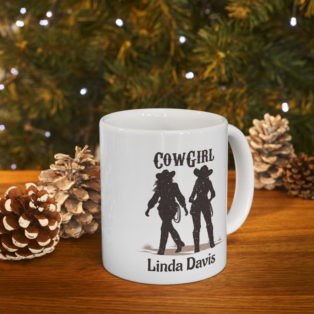 Personalized Cowgirl Mug with Name – Western Cowgirl Gift