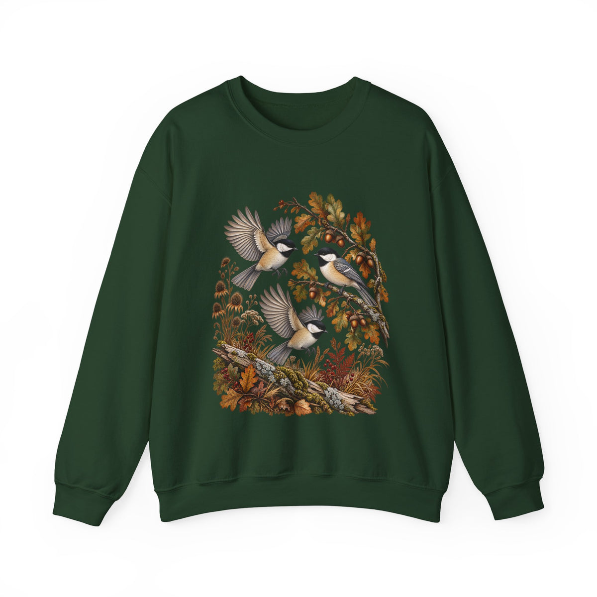 Woodland Birds Sweatshirt – Autumn Nature Design